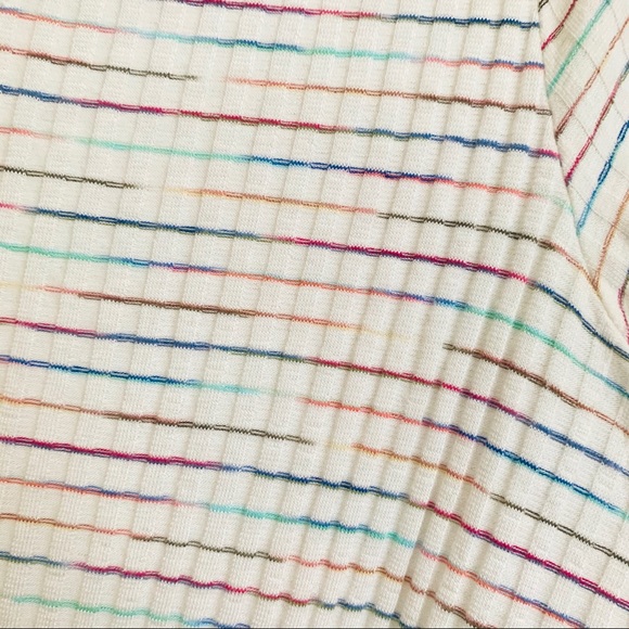 Francesca’s Addison Tie Front Striped Top Medium - Picture 9 of 9